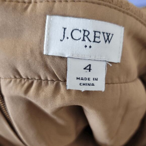J. Crew Brown Wool Blend Pencil Skirt AC276 Size 4 - Picture 3 of 6